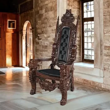 walnut-design-throne-chair